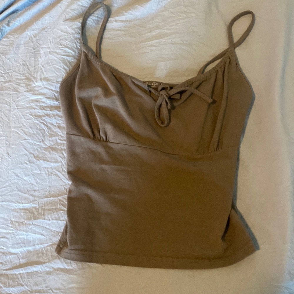 Brandy Melville brown Jennifer tank top
